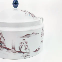 Natsumi Porcelain Tureen with japanese scenes