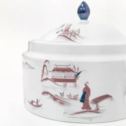 Natsumi Porcelain Tureen with japanese scenes