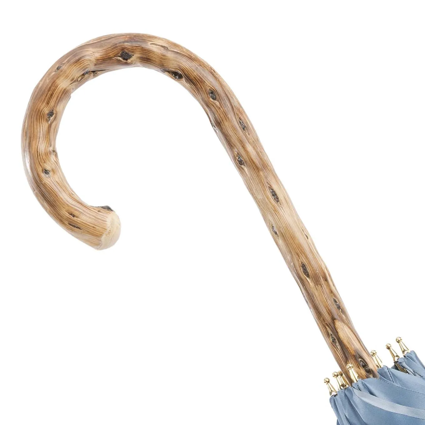 Nature Umbrella with Broom Wood Handle - Double Cloth