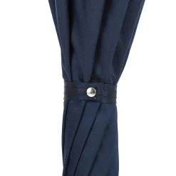 Navy Umbrella with Silver Eagle Handle