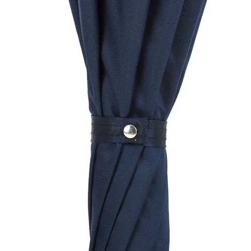 Navy Umbrella with Silver Eagle Handle