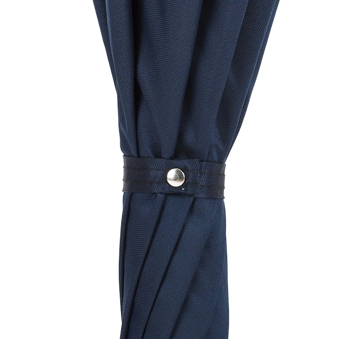 Navy Umbrella with Silver Eagle Handle