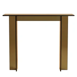 Naz Bronze Finish Glass Console