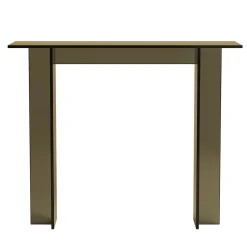 Naz Smoked Finish Glass Console