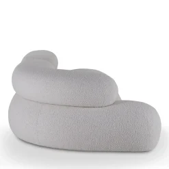 Nefelibata White Bi-Elastic Jacquard Sofa