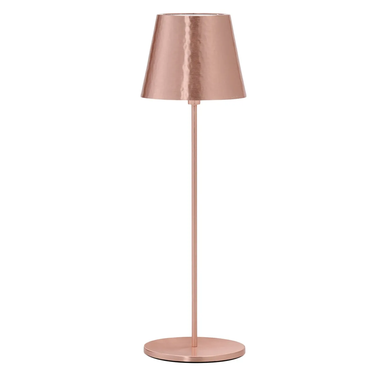 Nembus Copper-Plated Brass Wireless Table Lamp by I. Harari