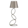 Nembus Rings Antiqued-Silver&Brass Wireless Table Lamp by Harari