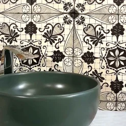 Nero Lava Set of 4 Tiles #1