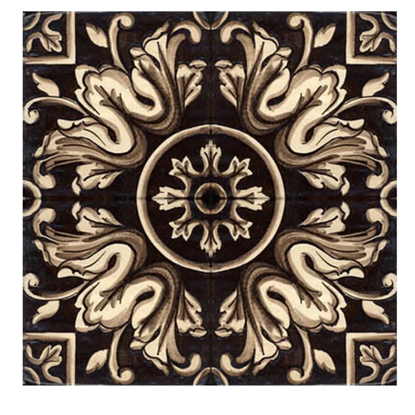 Nero Lava Set of 4 Tiles #6