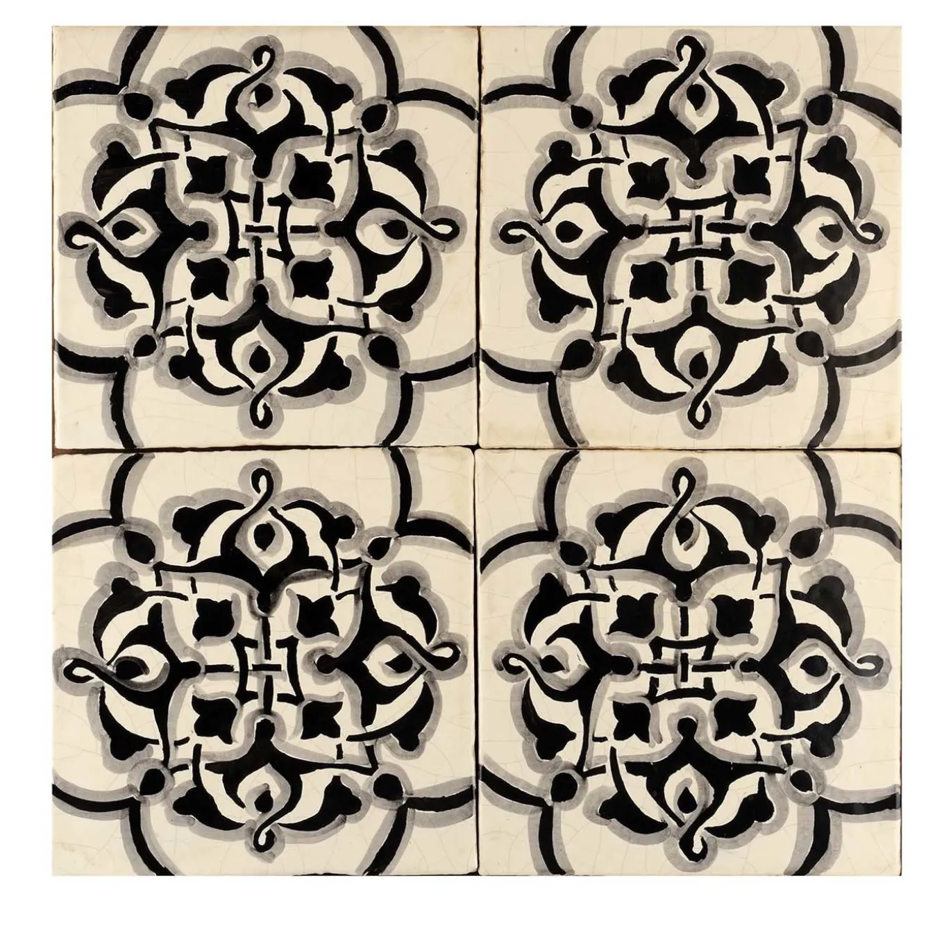 Nero Lava Set of 4 Tiles #7