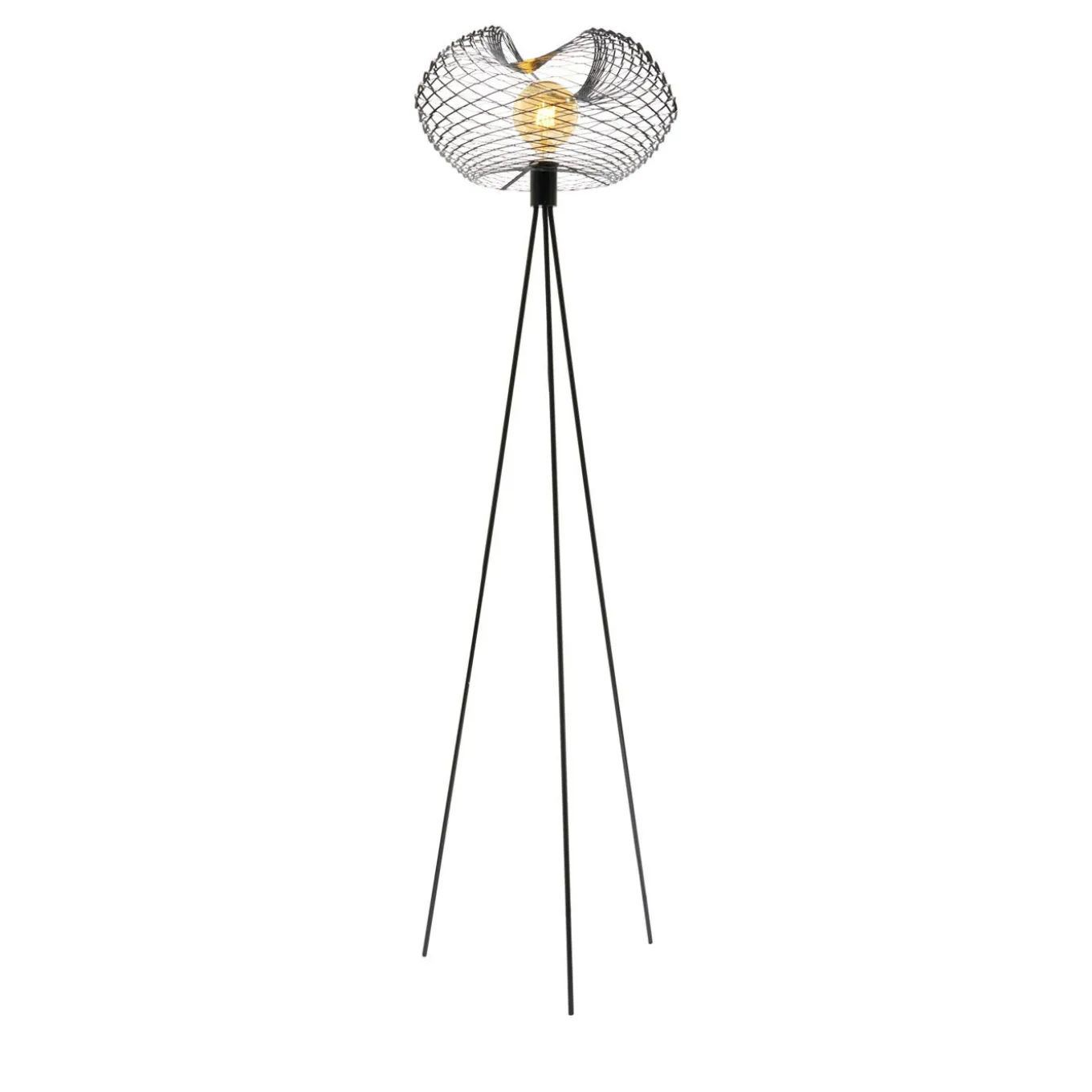 Net Black Floor Lamp by Paolo Ulian