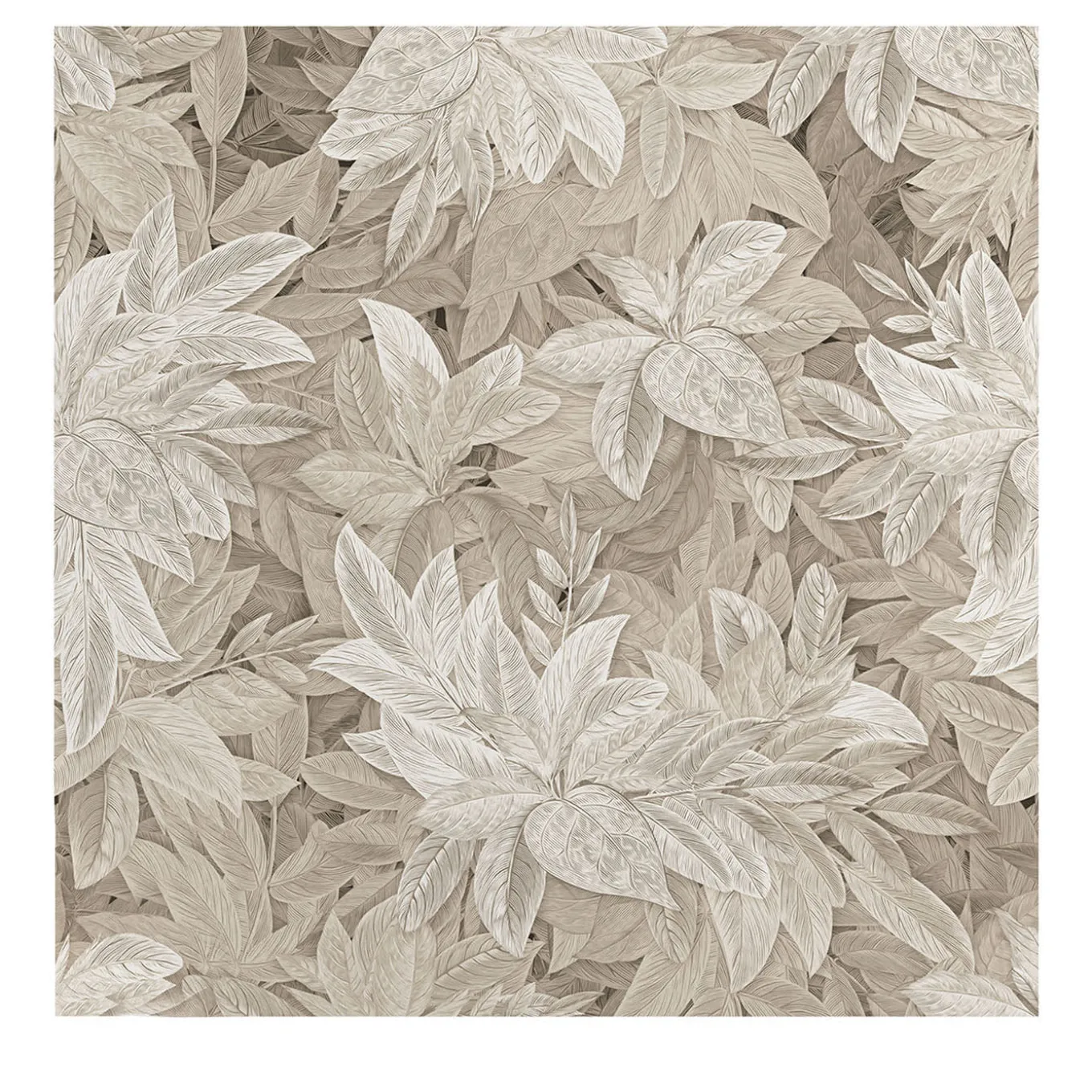 Neutral Tones Foliage Wallpaper