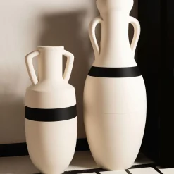 New Giant Giulio Cesare White And Black Amphora