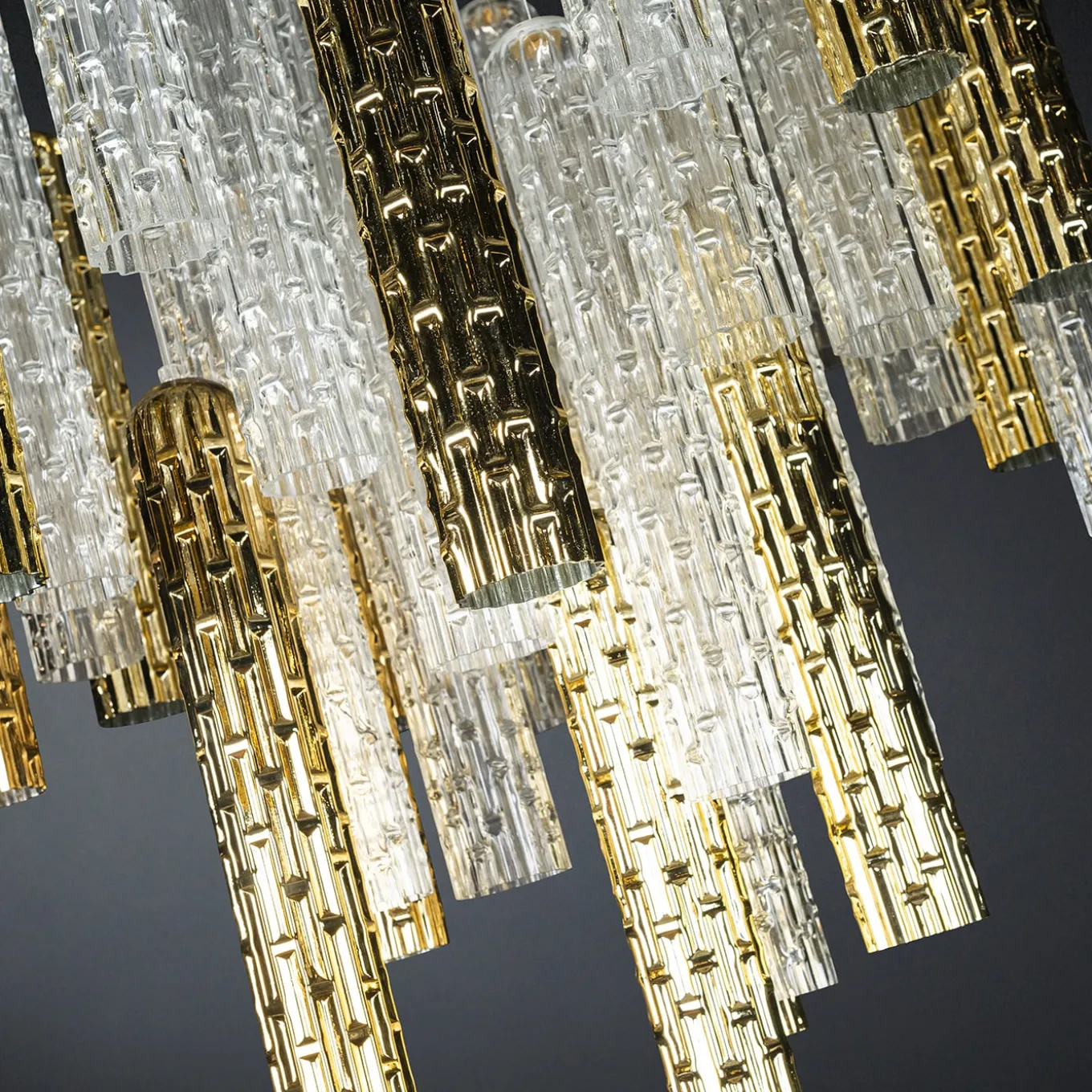 New Pipe Round Chandelier