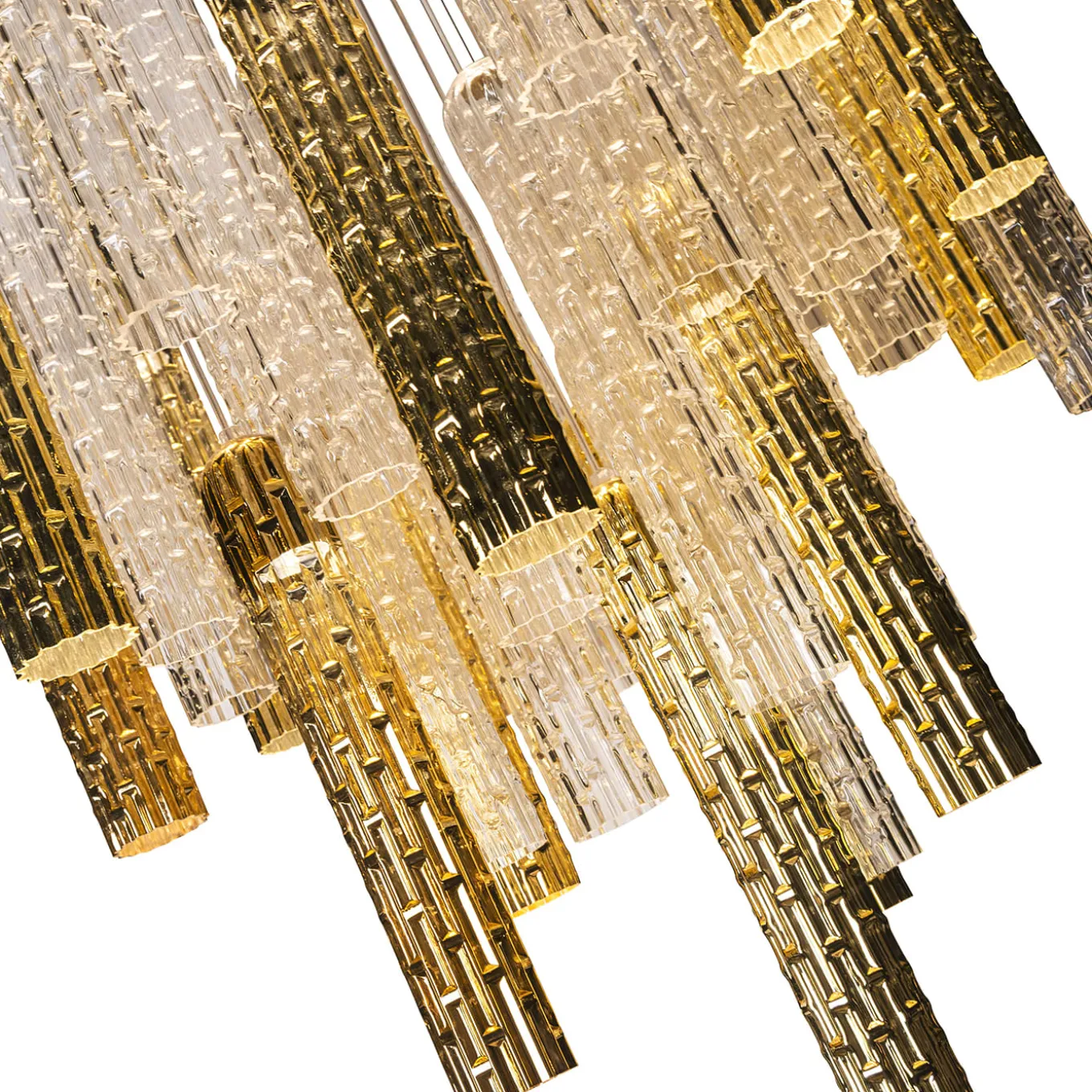 New Pipe Round Chandelier