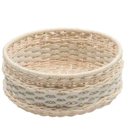 Nîmes Leather & Rattan Small Basket