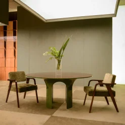 Nocina/C Dining Green Velvet Chair by Storagemilano