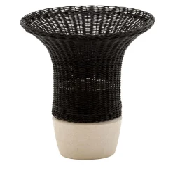 Nodo Black Vase by Intreccio Lab