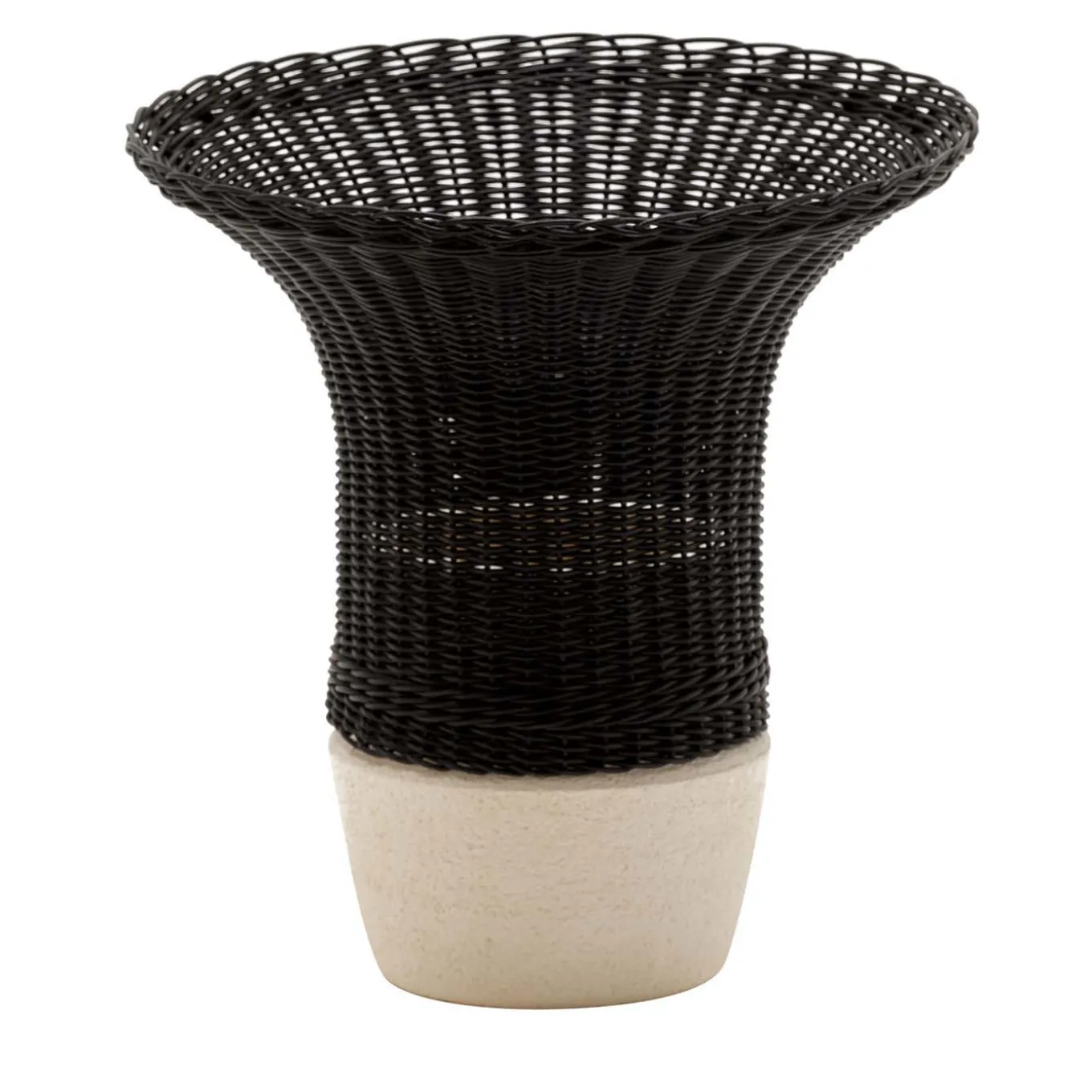 Nodo Black Vase by Intreccio Lab
