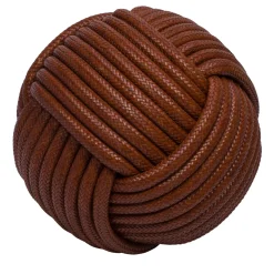 Nodo Leather Pouf