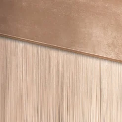 NOOOO Fringed Beige Bench