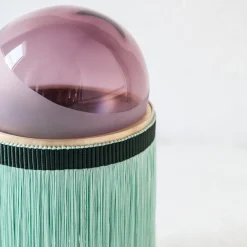 Normanna Medium Floor Lamp in Amethyst Pink and Aqua Green by Vi+M