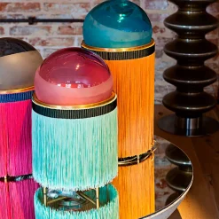 Normanna Medium Floor Lamp in Amethyst Pink and Aqua Green by Vi+M