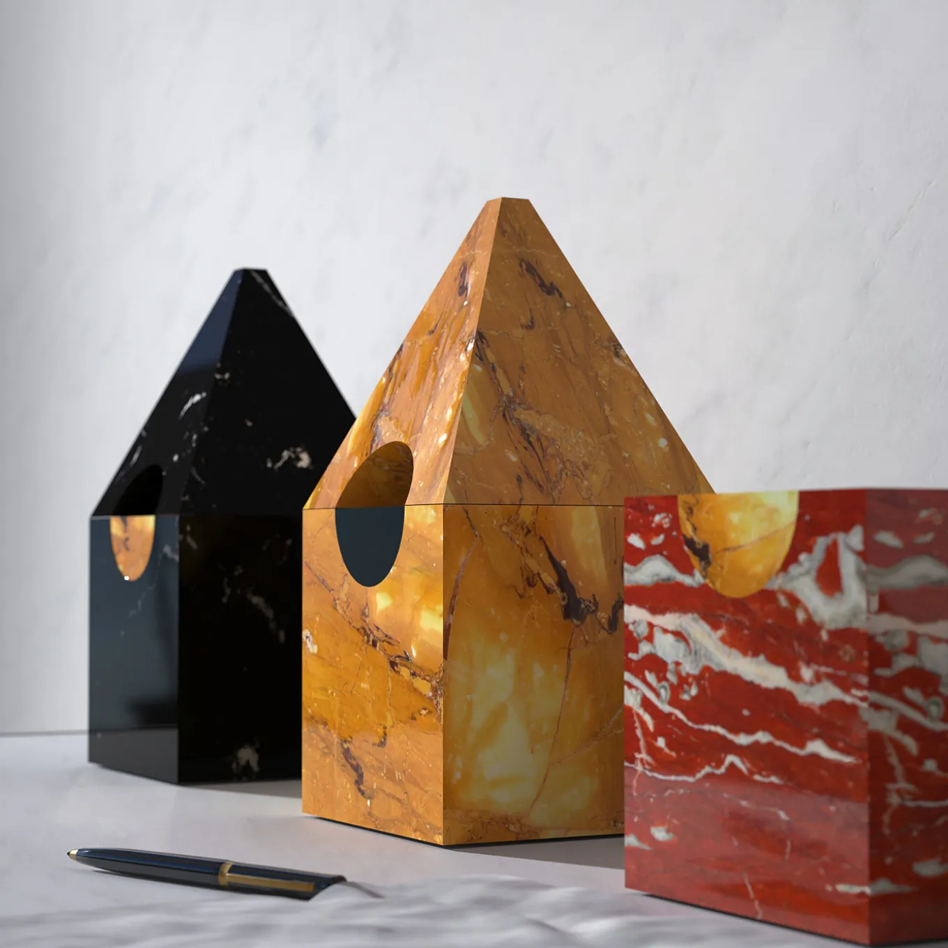 Nostalgia Black Marble Jewerly Box