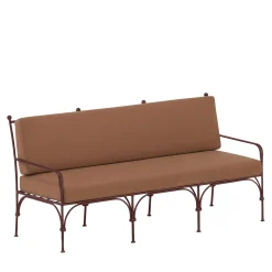 Nottambula 3-Seater Wrought Iron Brown Sofa