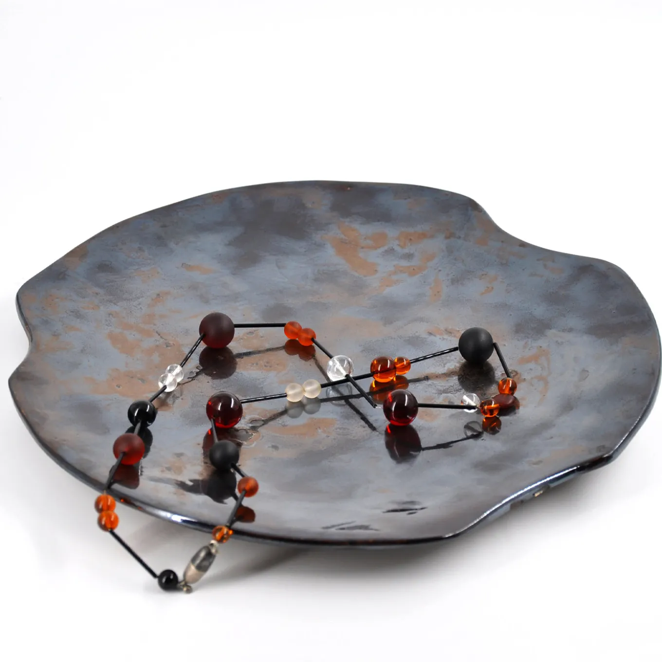 Notte Stellata #2 Ceramic Decorative Plate by Nino Basso