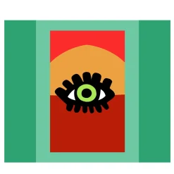 Nova Idola Polychrome Print on Silk Tapestry