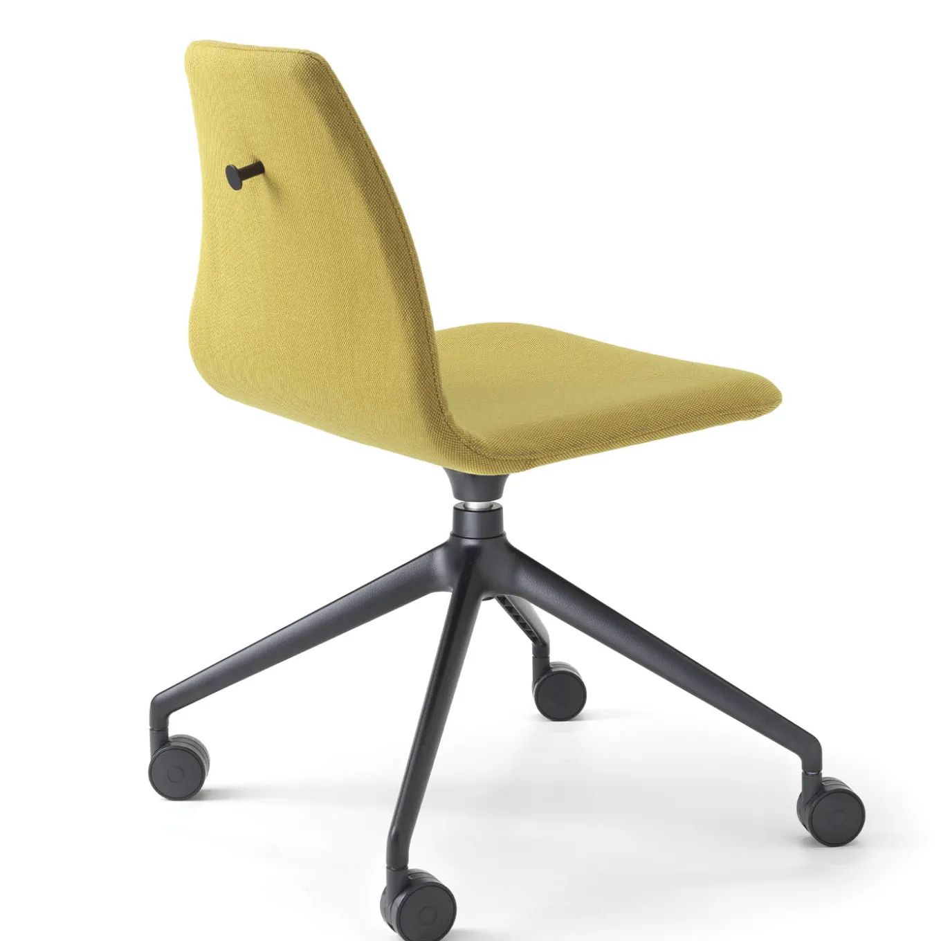 Nuki Yellow Swivel Office Chair with Castors