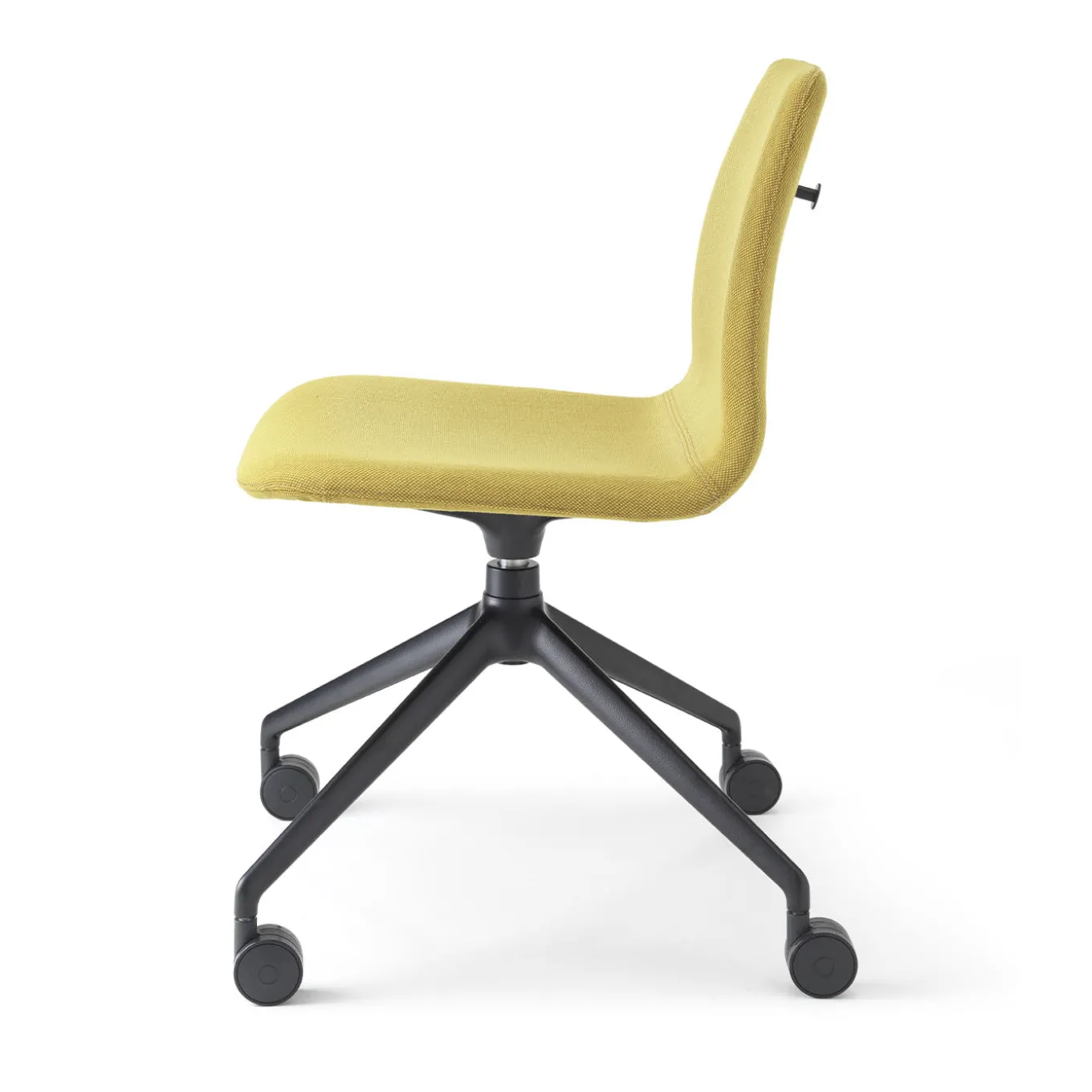 Nuki Yellow Swivel Office Chair with Castors