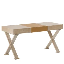 Oak Desk with Leather Hand Pad