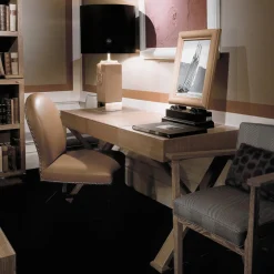 Oak Desk with Leather Hand Pad