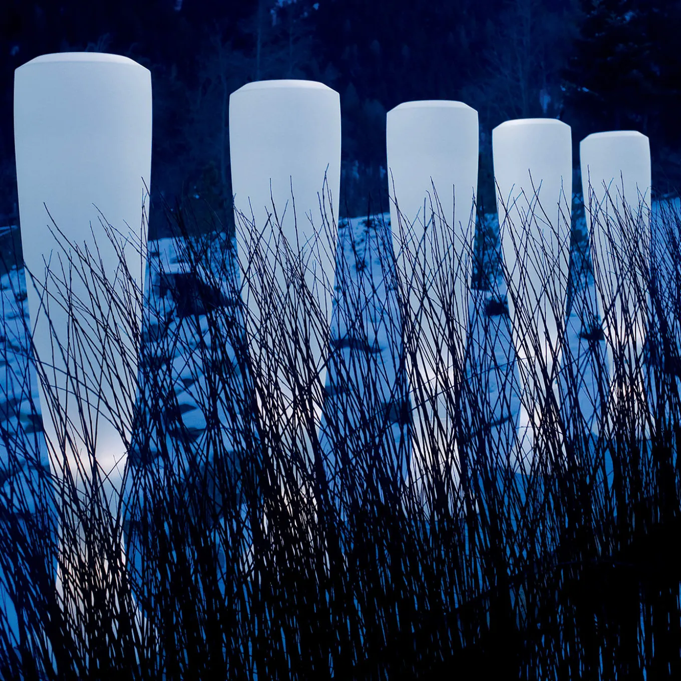 Obice Large White Floor Lamp