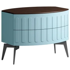 Ocean Bedside Table with Two Drawers