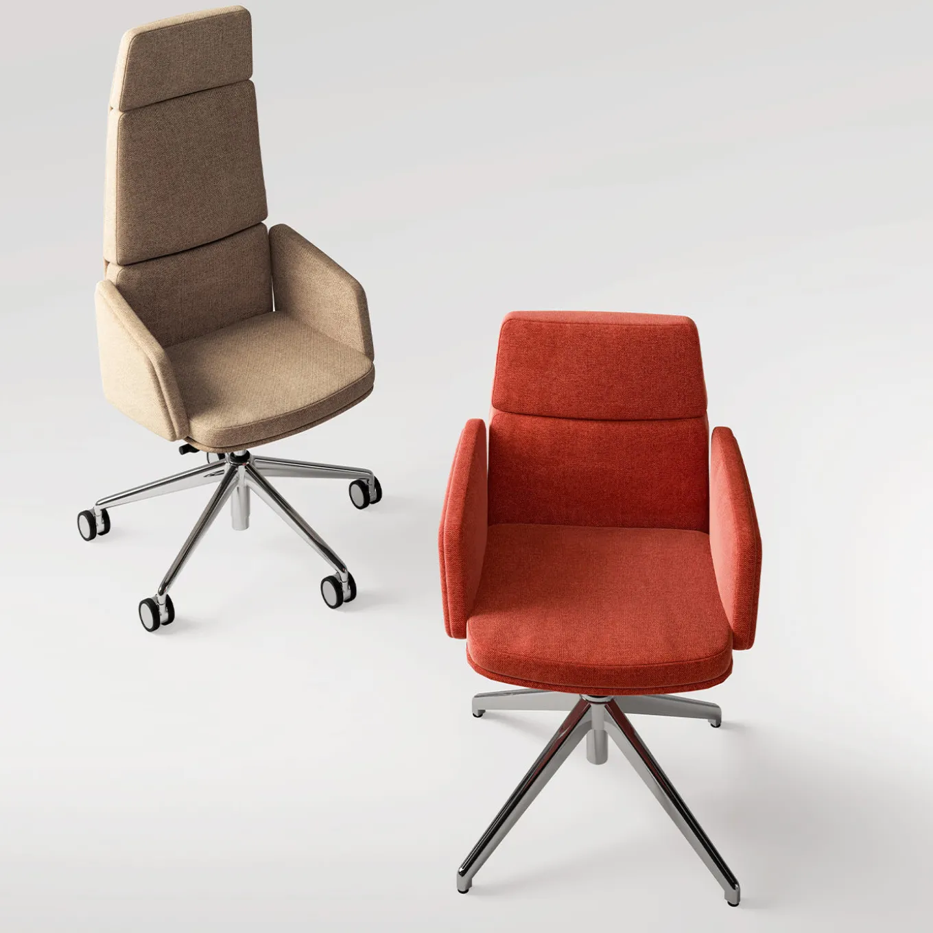 Ocean Beige Office Armchair