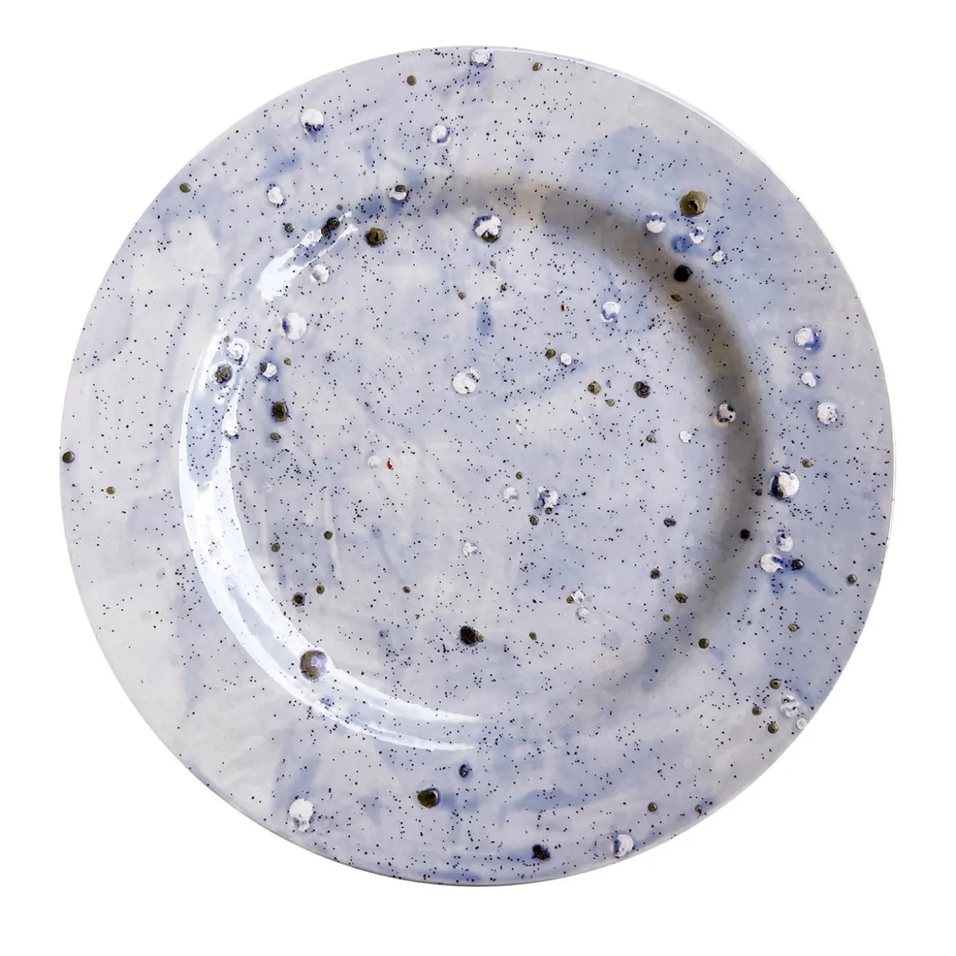 Ocean Mottled Blue Dinner Plate