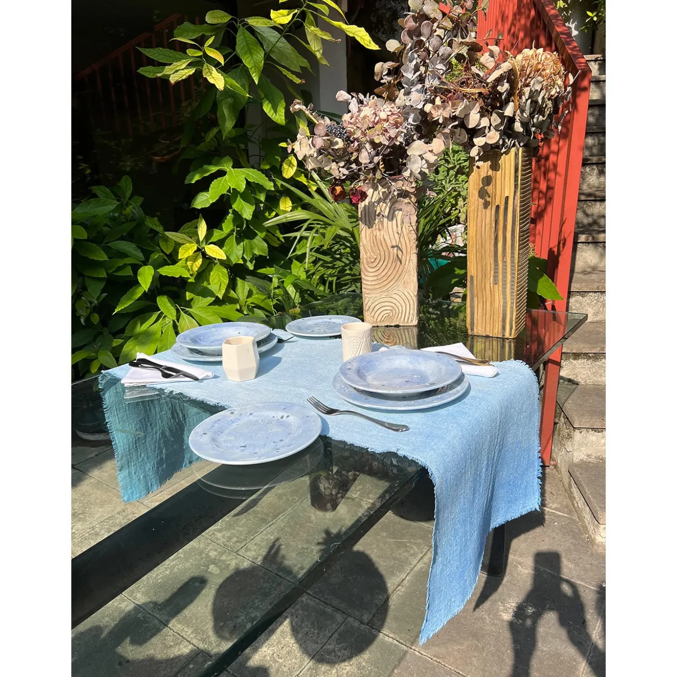 Ocean Mottled Blue Dinner Plate
