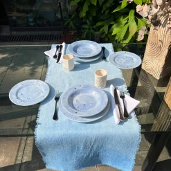 Ocean Mottled Blue Fruit Plate