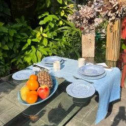 Ocean Mottled Blue Fruit Plate