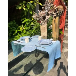 Ocean Mottled Blue Soup Plate