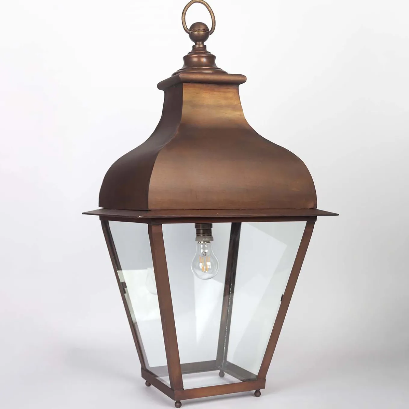 Olimpia Burnished Brass Outdoor Lantern