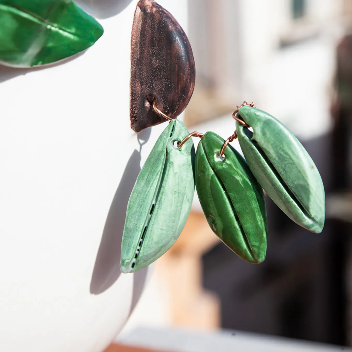 Oliva Oil Seller Head Vase