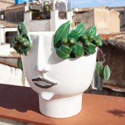 Oliva Oil Seller Head Vase