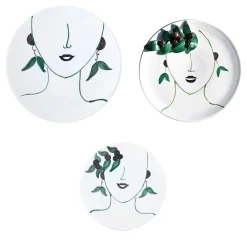 Oliva Set of 3 Plates
