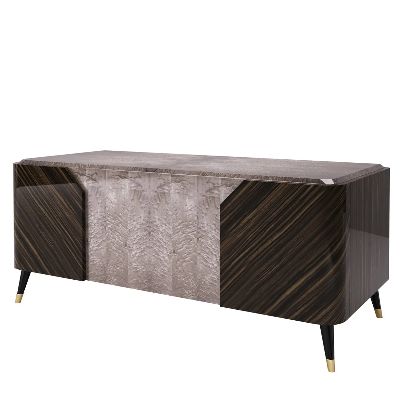 Olivette Dark Wood Writing Desk