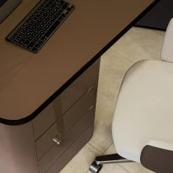 Olivia Leather Swivel Chair