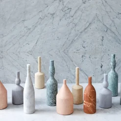 Omaggio a Morandi Sculpture in Rosa Perlino Marble